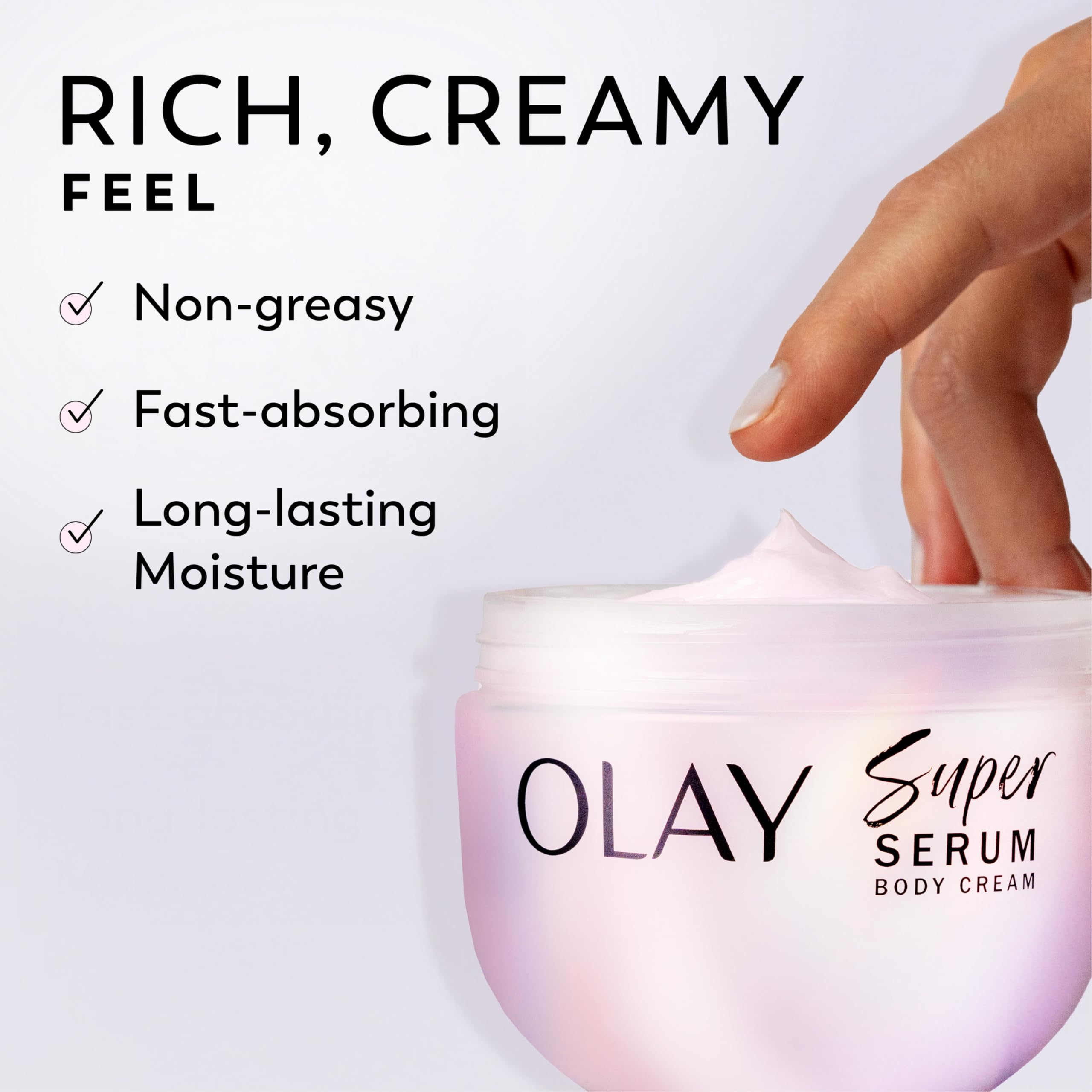 Olay Super Serum Cuerpo: AHA para renovación suave de la piel.