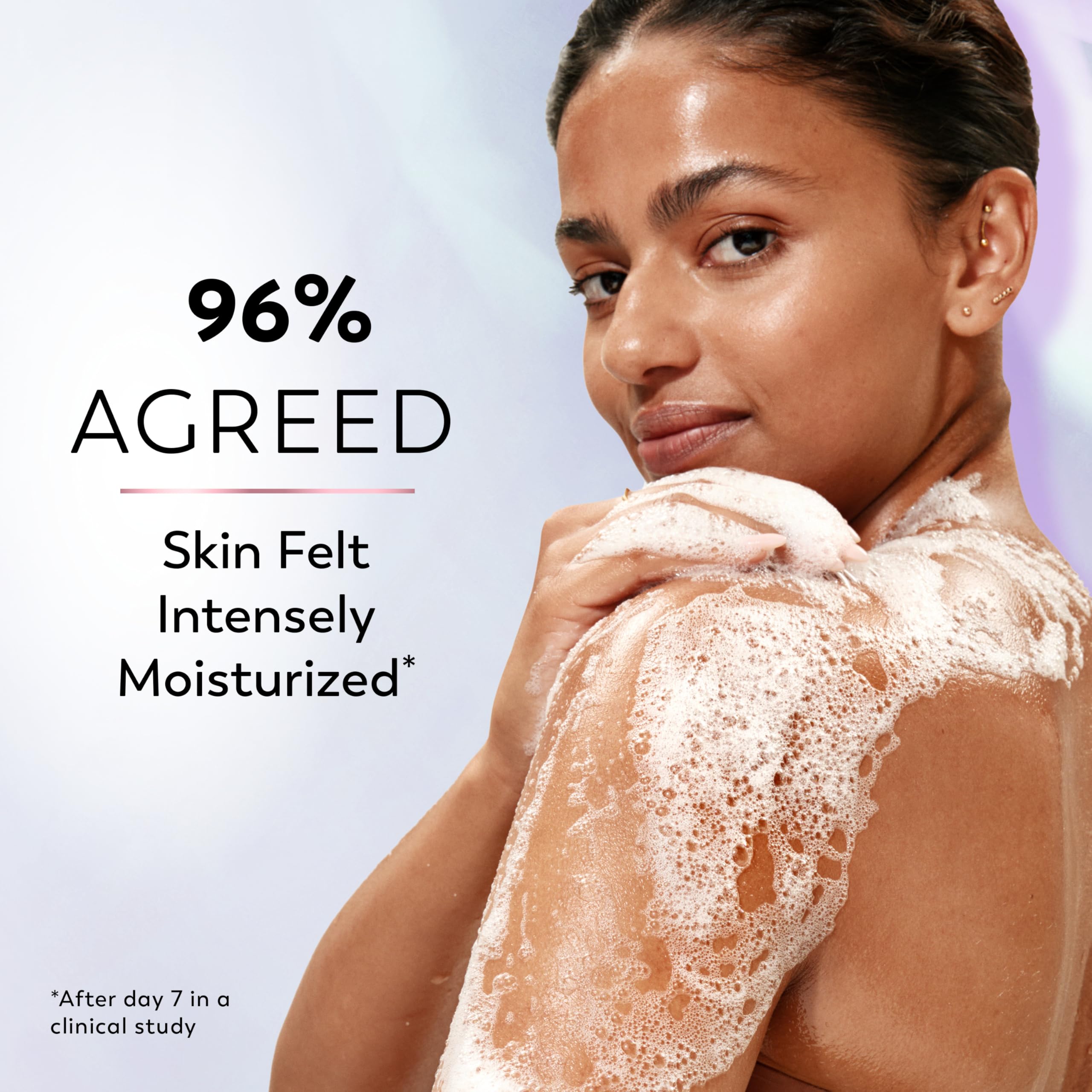 Olay Super Serum: fragancia floral con vainilla suave en la ducha.
