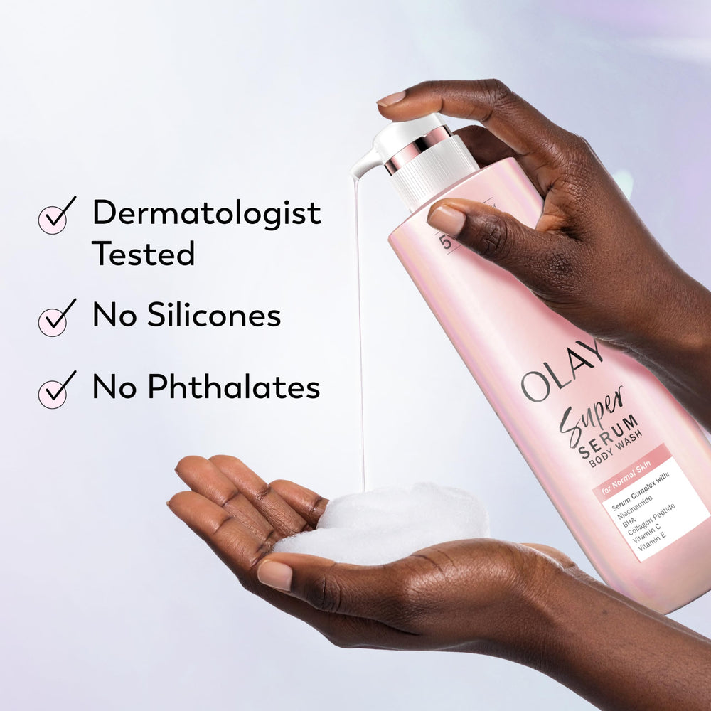 Olay Super Serum: contiene Niacinamida y BHA para cuidado diario.