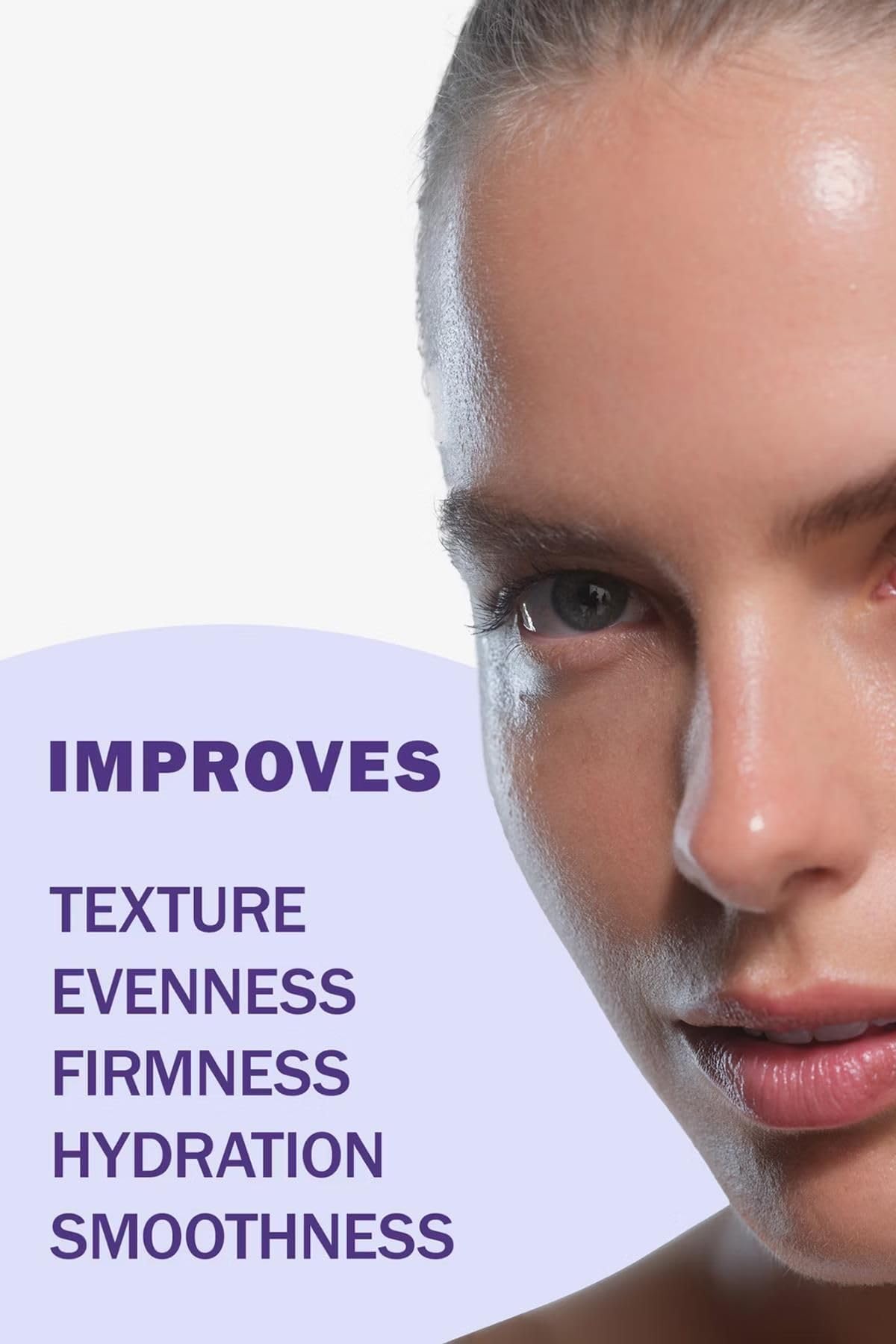 In-use shot of Olay Super Serum Twin Pack on the face during routine