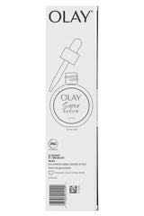 Packaging detail of Olay Super Serum Twin Pack highlighting value