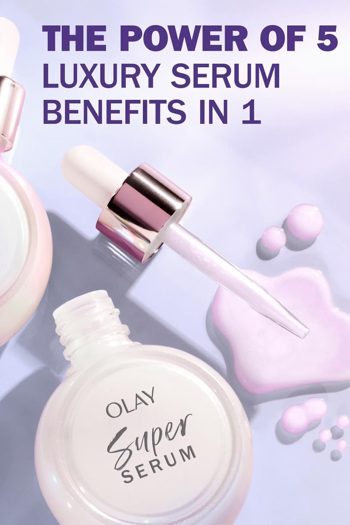 Olay Super Serum Twin Pack texture looks lightweight and fast-absorbing