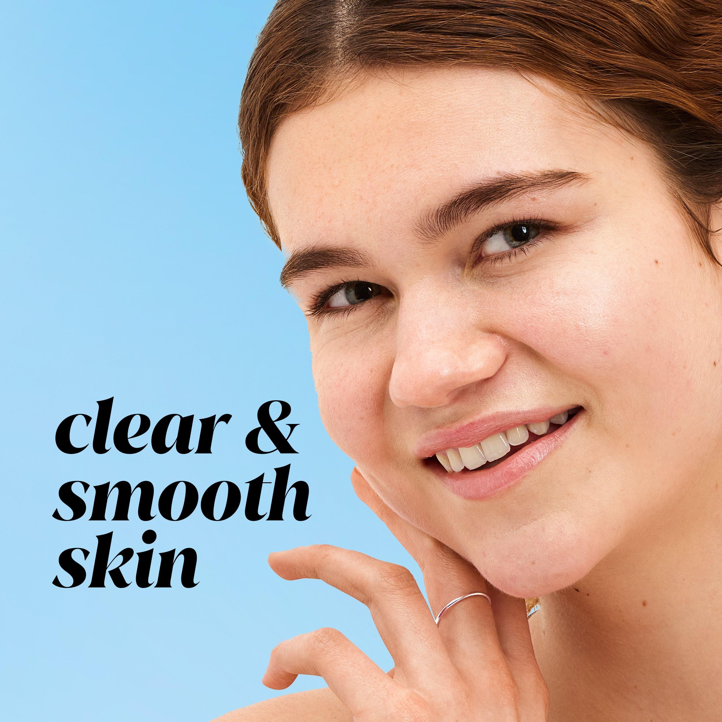 Olay Toner con AHA/BHA/PHA aclarando poros y textura uniforme.