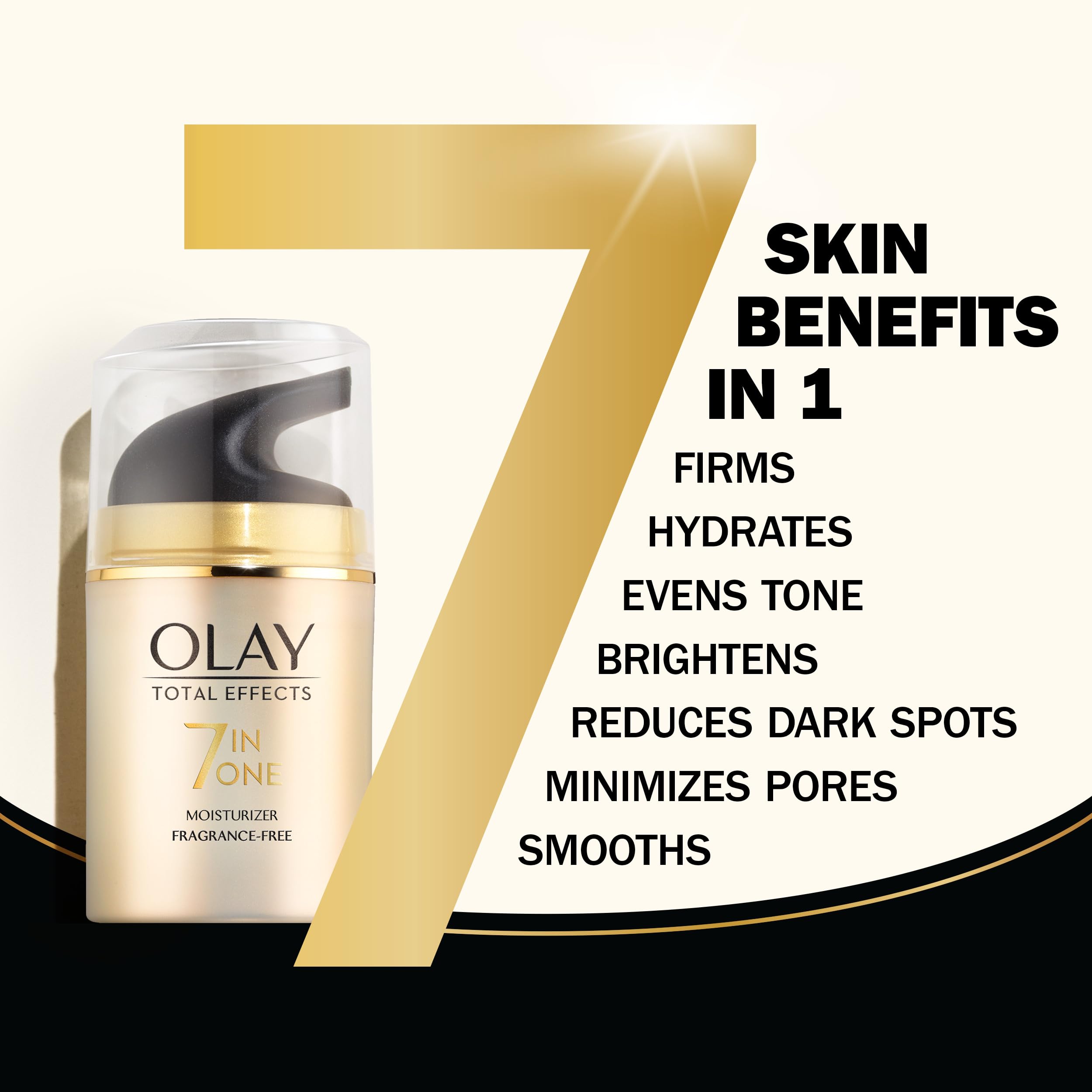 Olay Total Effects fragrance-free cream application demonstrates smooth, non-greasy feel