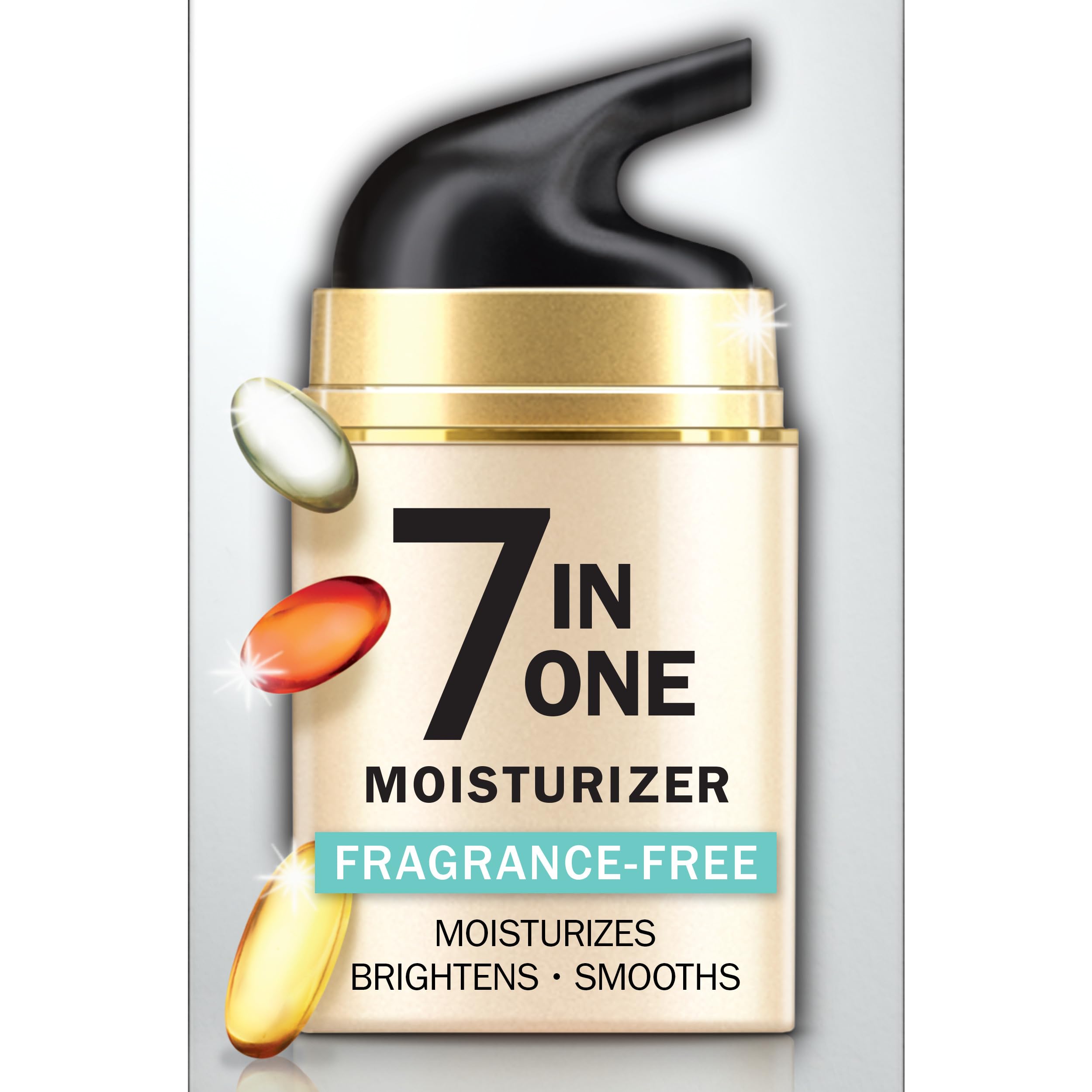 Olay Total Effects fragrance-free moisturizer on mirror hints at a healthier-looking complexion