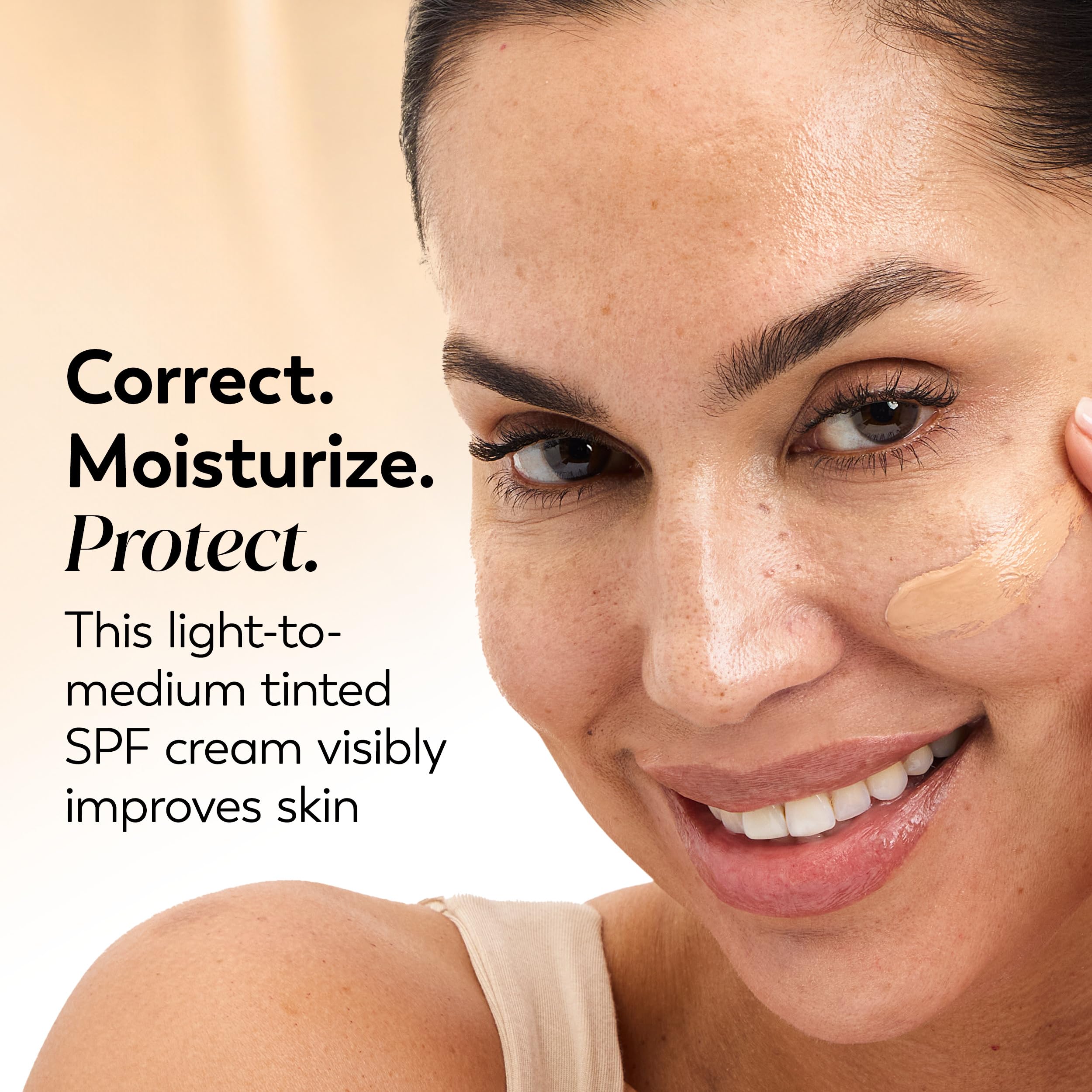 Light feel and fast absorption for daily hydration by Olay Total Effects.