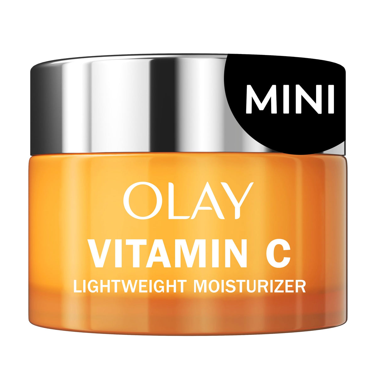 Crema facial Olay Vitamin C en bote de muestra para probar tono y luminosidad