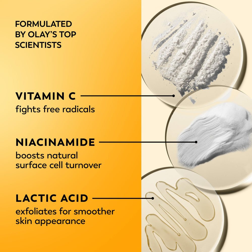 Brillo suave de Olay Vitamin C que realza la luminosidad de la piel