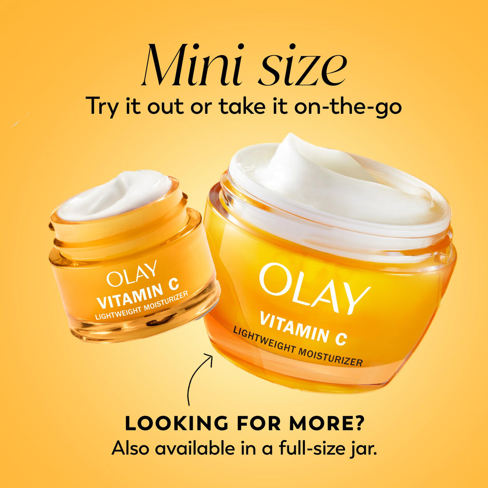 Textura sedosa de la crema Olay Vitamin C para hidratación ligera