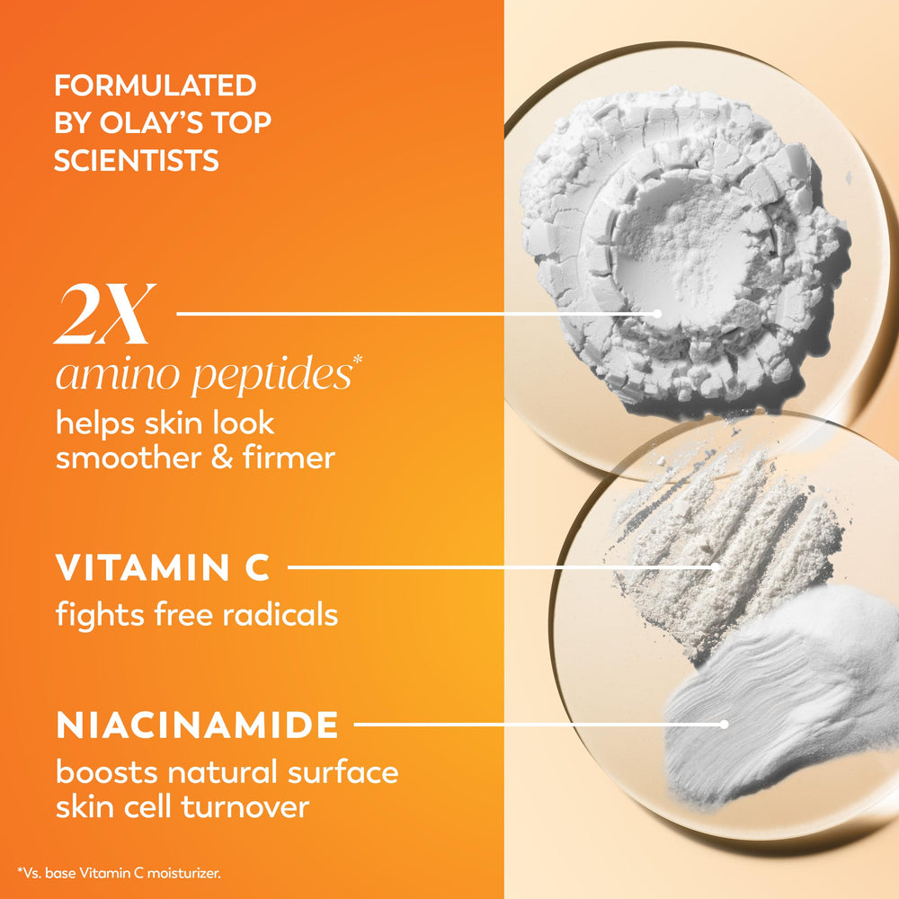 Olay Vitamin C MAX front packaging emphasizes brightening skincare