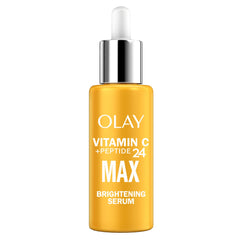 Olay Vitamin C Max Serum: botella elegante para una absorción suave y brillo luminoso.