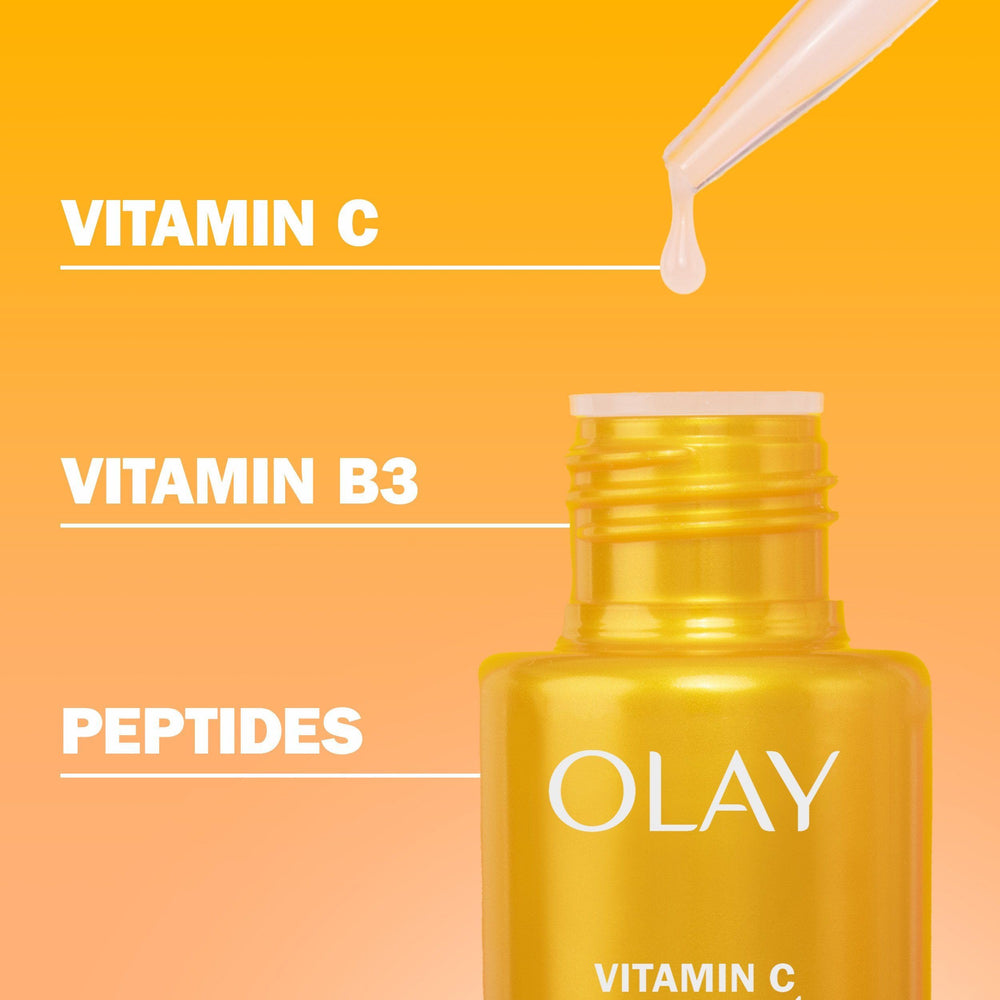OLAY serum applied under makeup for a matte finish