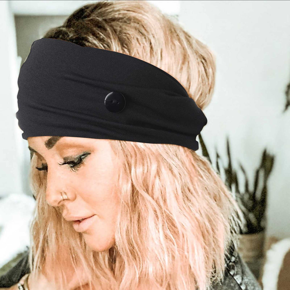 Olbye leopard headband with silk-stretch fabric feels soft on skin.