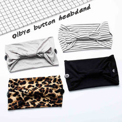 Olbye non-slip headband stays in place during yoga or running.