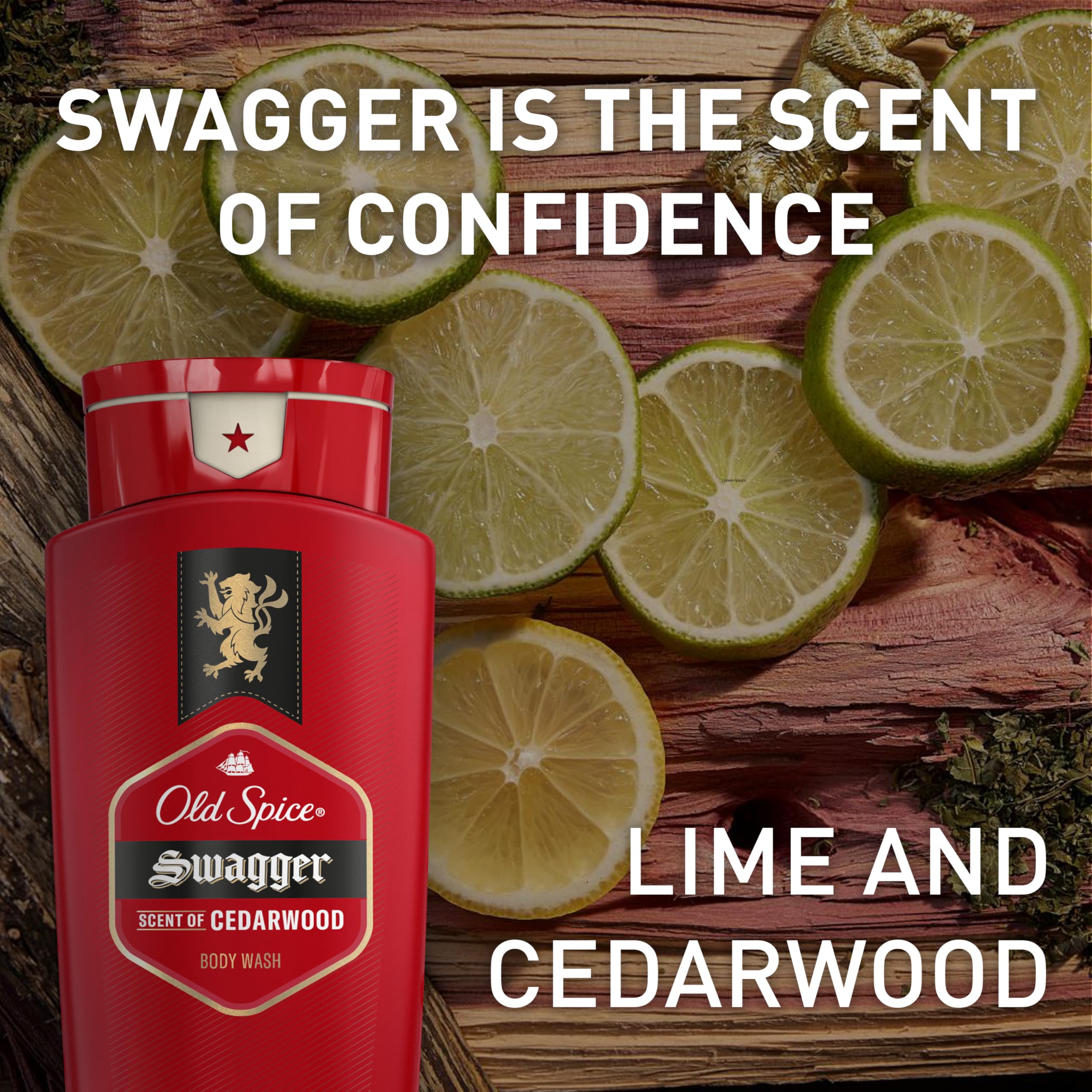 Old Spice 3X Defense badge, odor control for the day