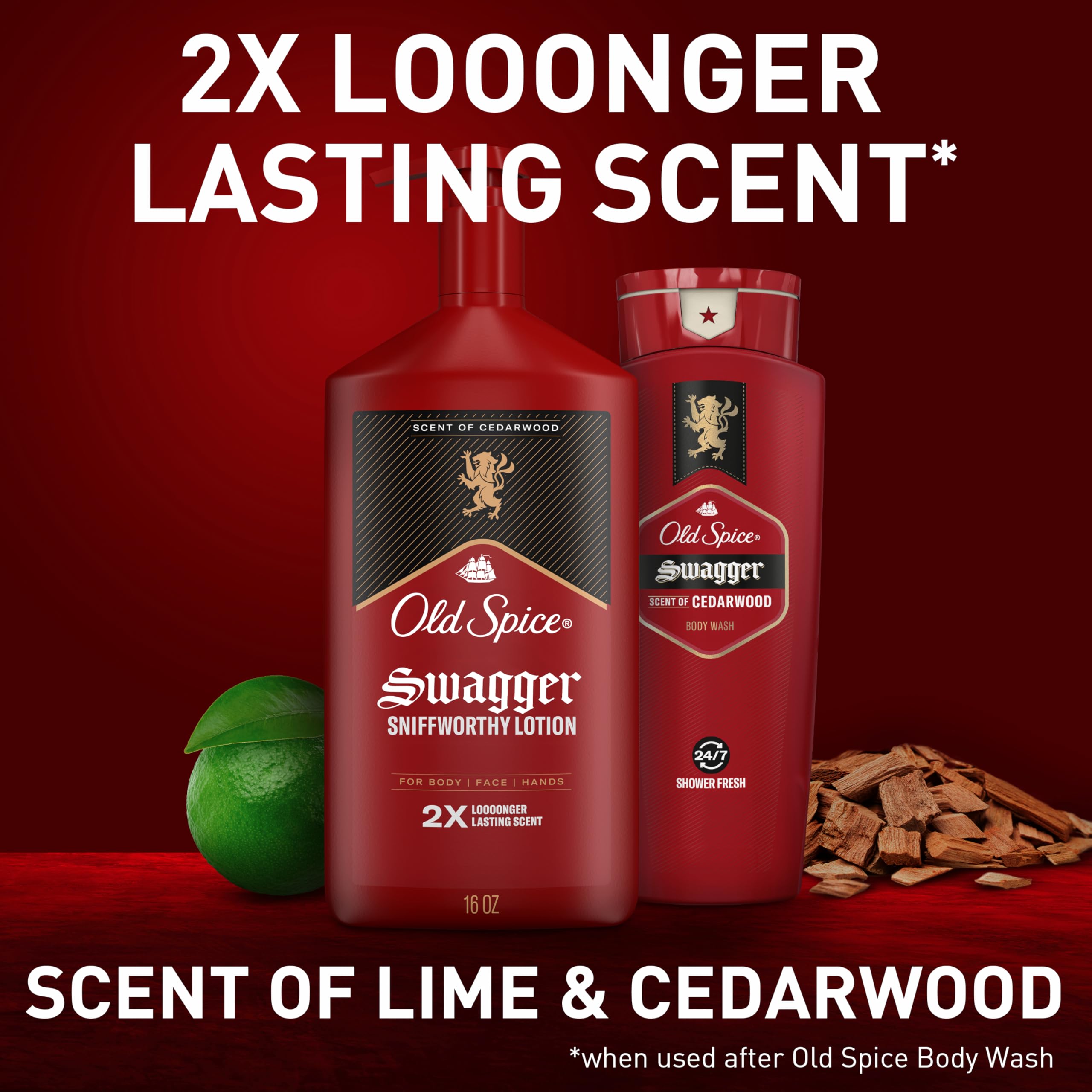Old Spice all skin types label indicating suitability for diverse skin needs