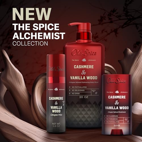 Old Spice Alquimista desodorante, aroma cachemira y vainilla.