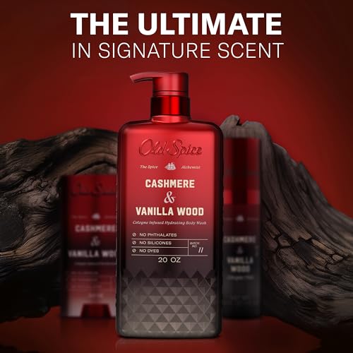 Old Spice The Spice Alchemist, botella sobre fondo oscuro transmite masculinidad.
