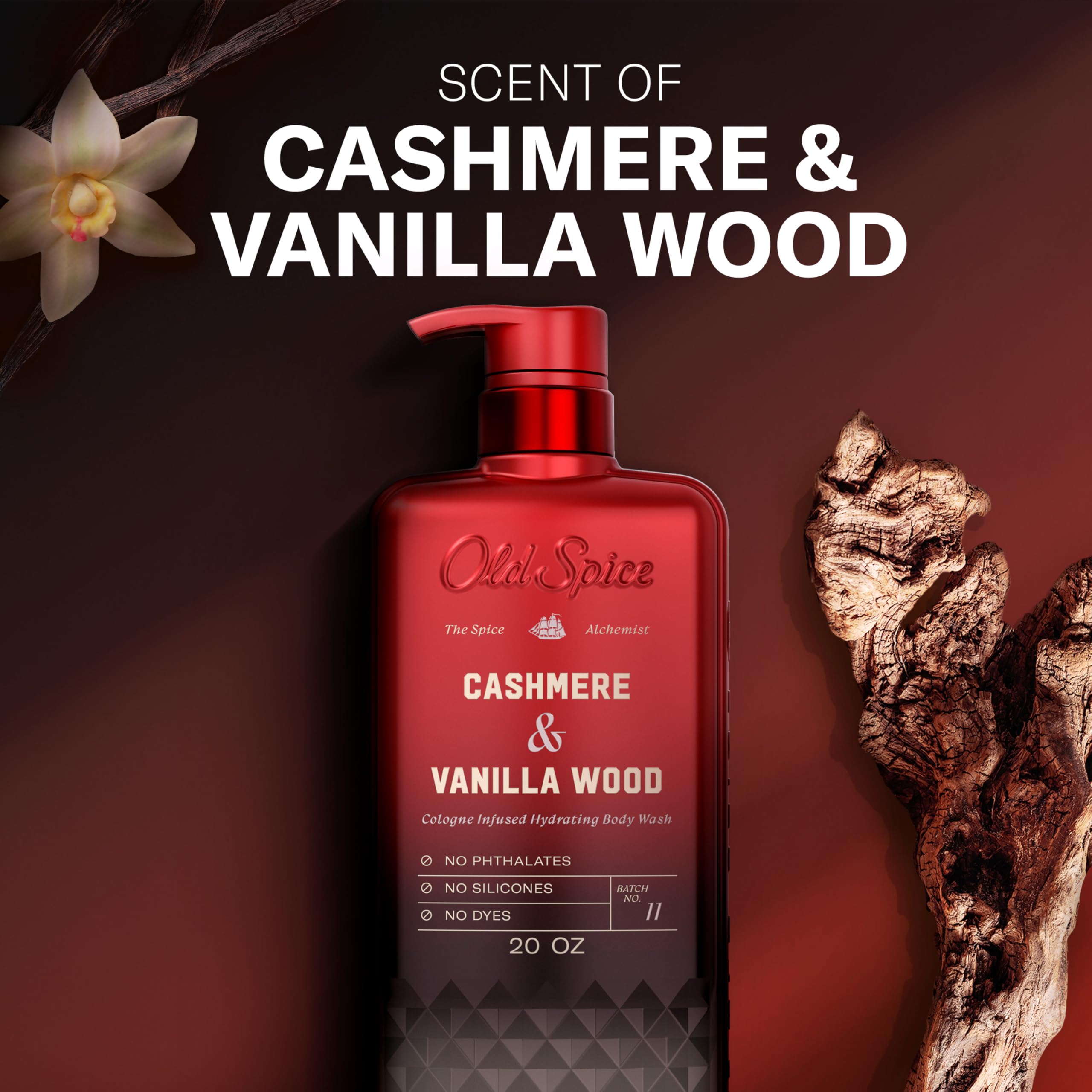 Old Spice The Spice Alchemist, etiqueta premium que transmite calidad.
