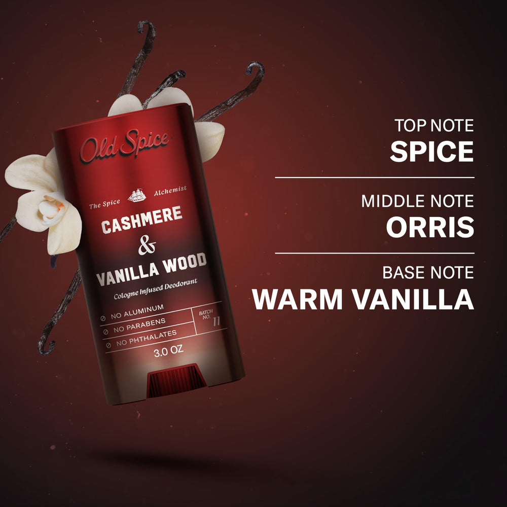 Old Spice Alquimista desodorante, sin aluminio, sin parabenos ni ftalatos.