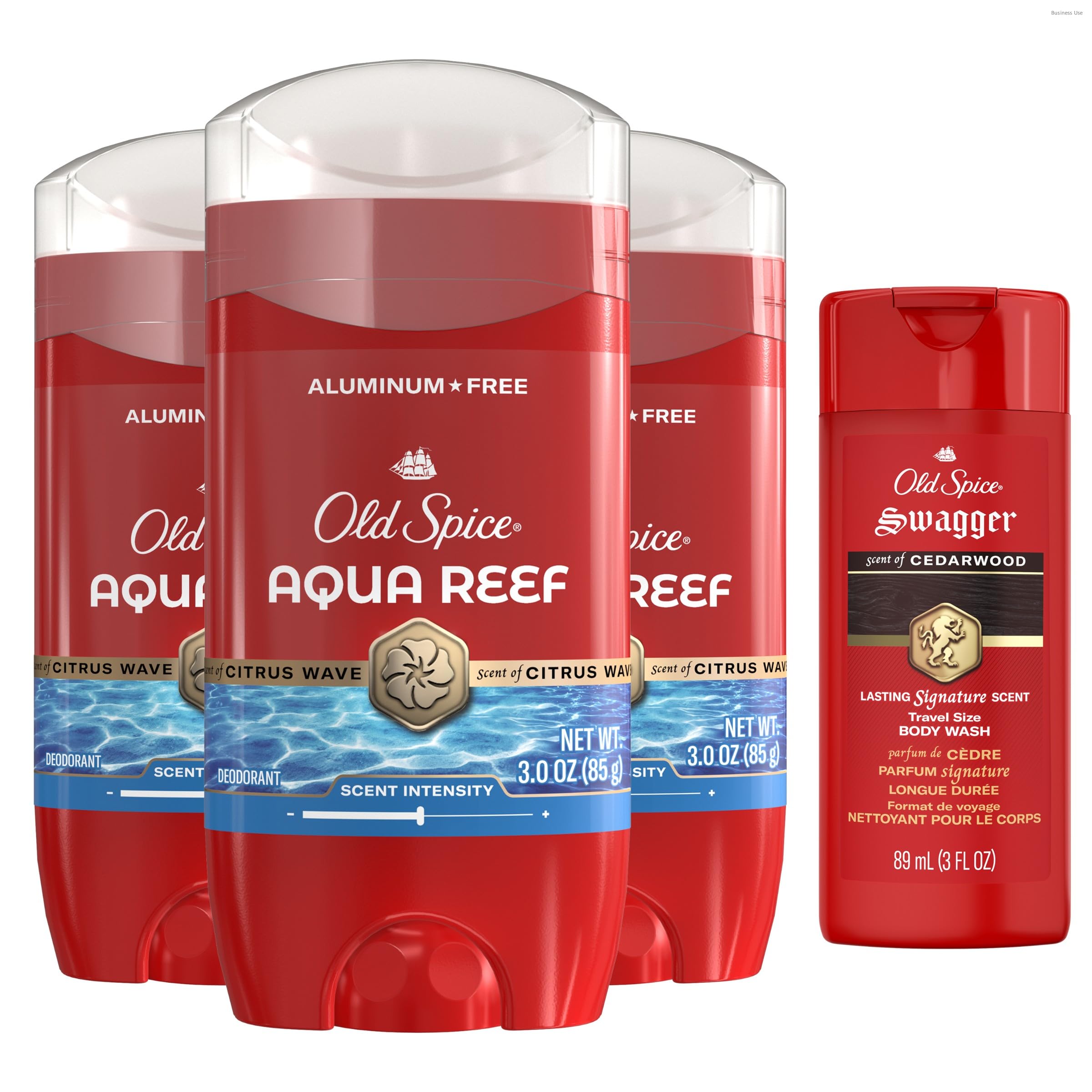 Old Spice Aqua Reef desodorante para hombres con aroma cítrico y ciprés, frescura todo el día.