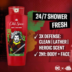 Old Spice Aquaman espuma densa para una limpieza suave.