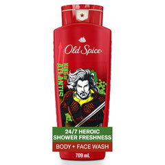 Old Spice Aquaman rey de Atlantis, jabón ducha para cuerpo y cara.