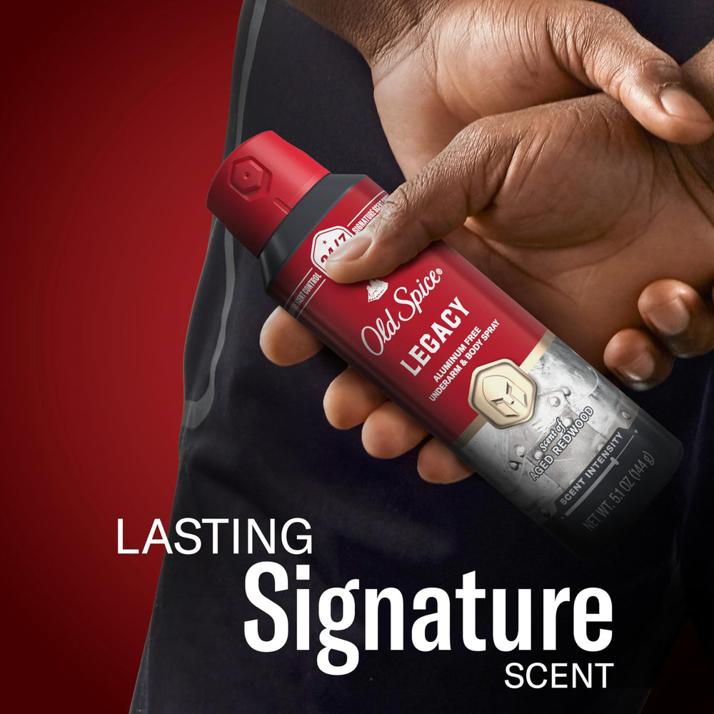 Old Spice aroma masculino que inspira confianza en cualquier situación.