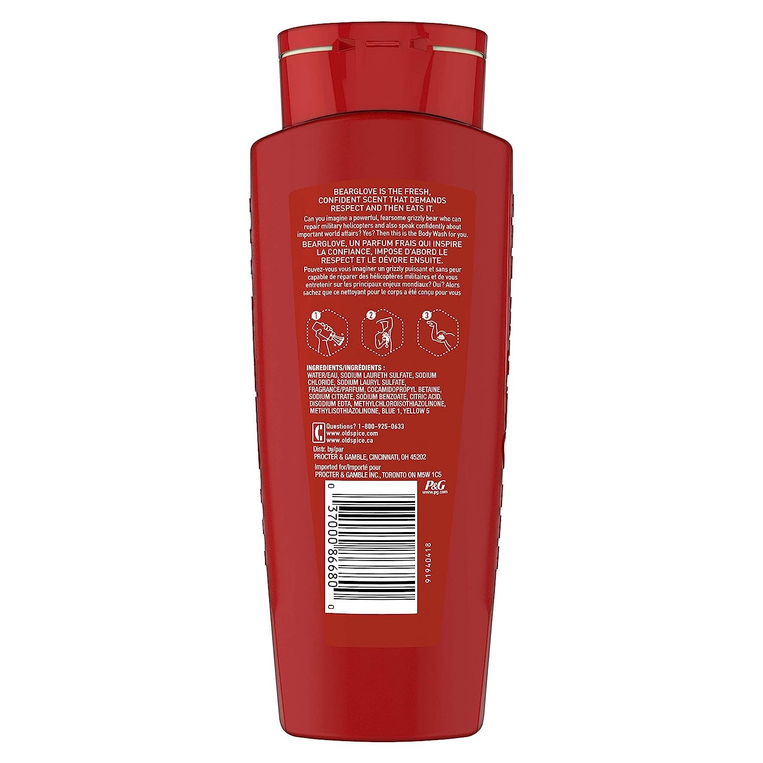 Old Spice Bearglove espuma-ducha: limpieza suave con fragancia vigorizante.