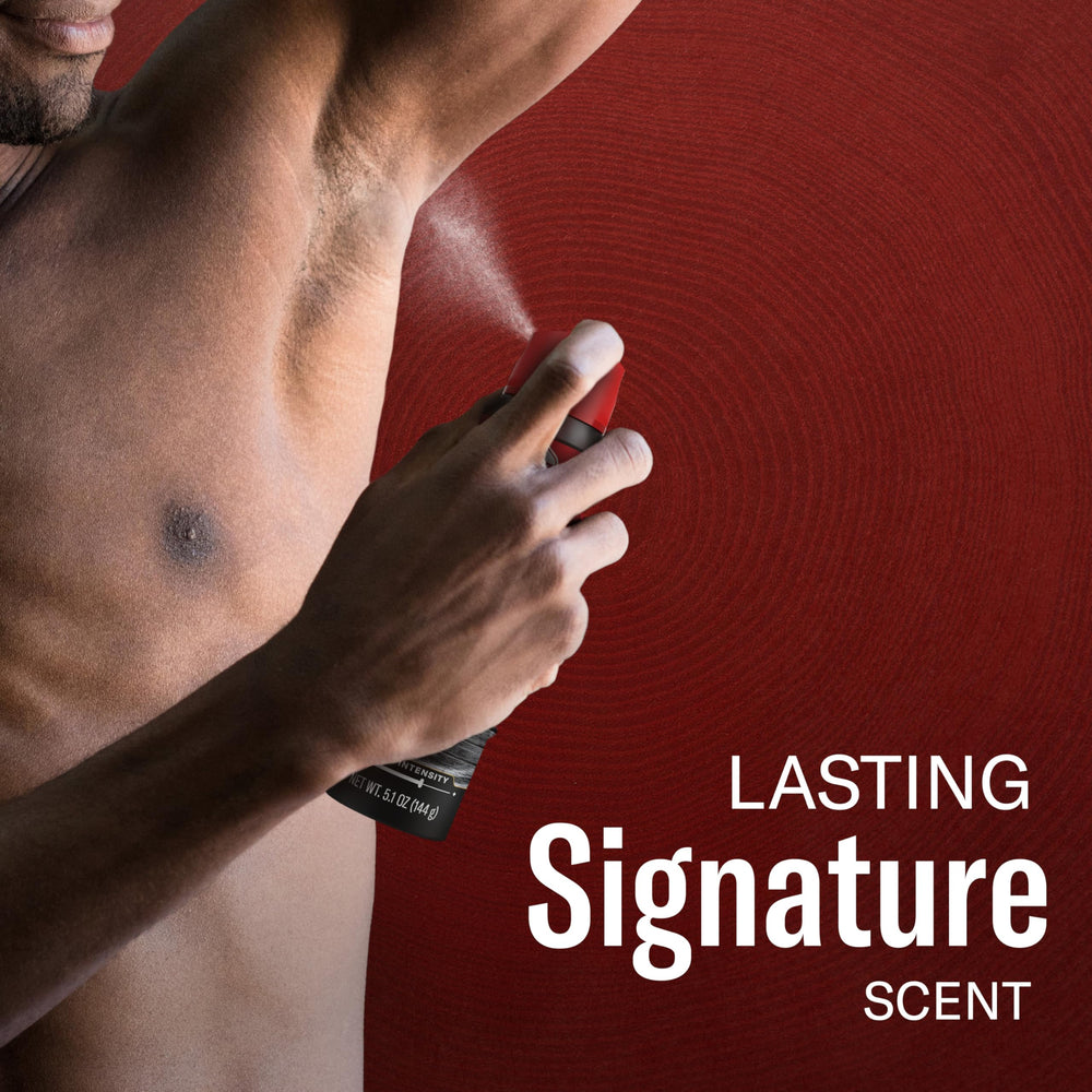 Old Spice body spray easy application cap-shot for fast coverage.