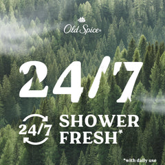 Old Spice body wash with dirt and odor removal in action.