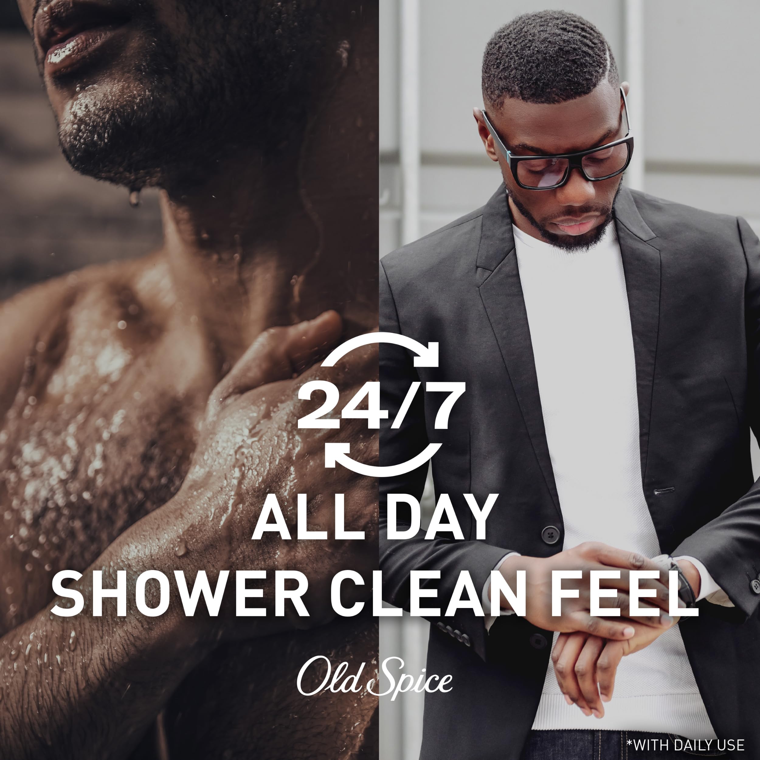 Old Spice Botella de diseño rojo, presentación elegante para el baño diario.