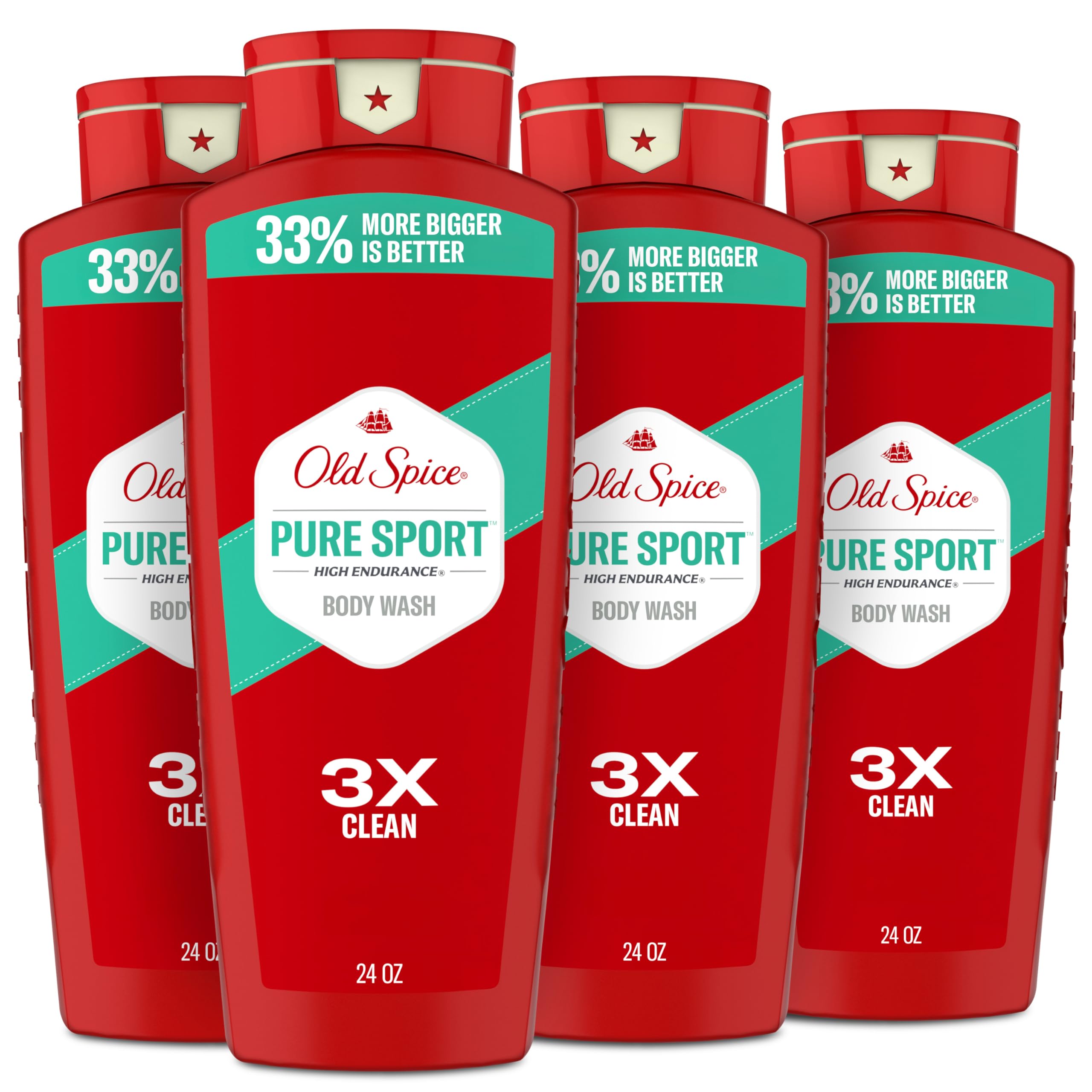 Old Spice botella ducha Pure Sport, aroma fresco que perdura todo el día