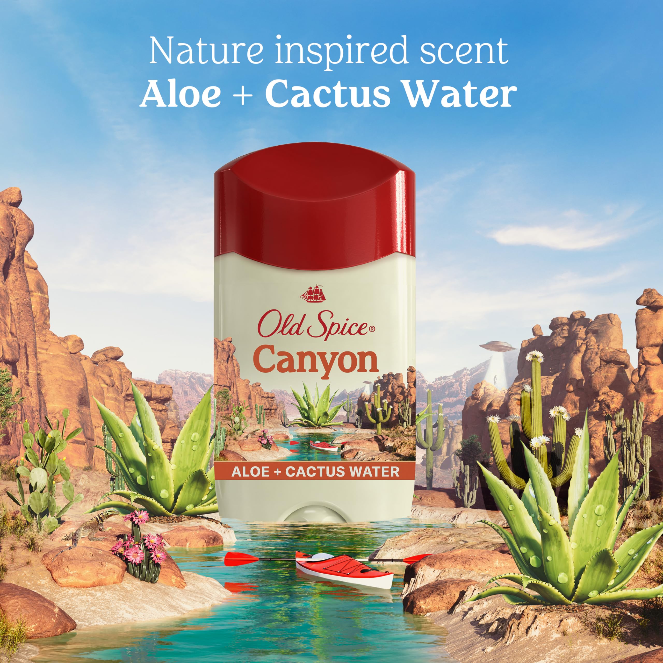 Old Spice Canyon uso diario para confianza durante todo el día.