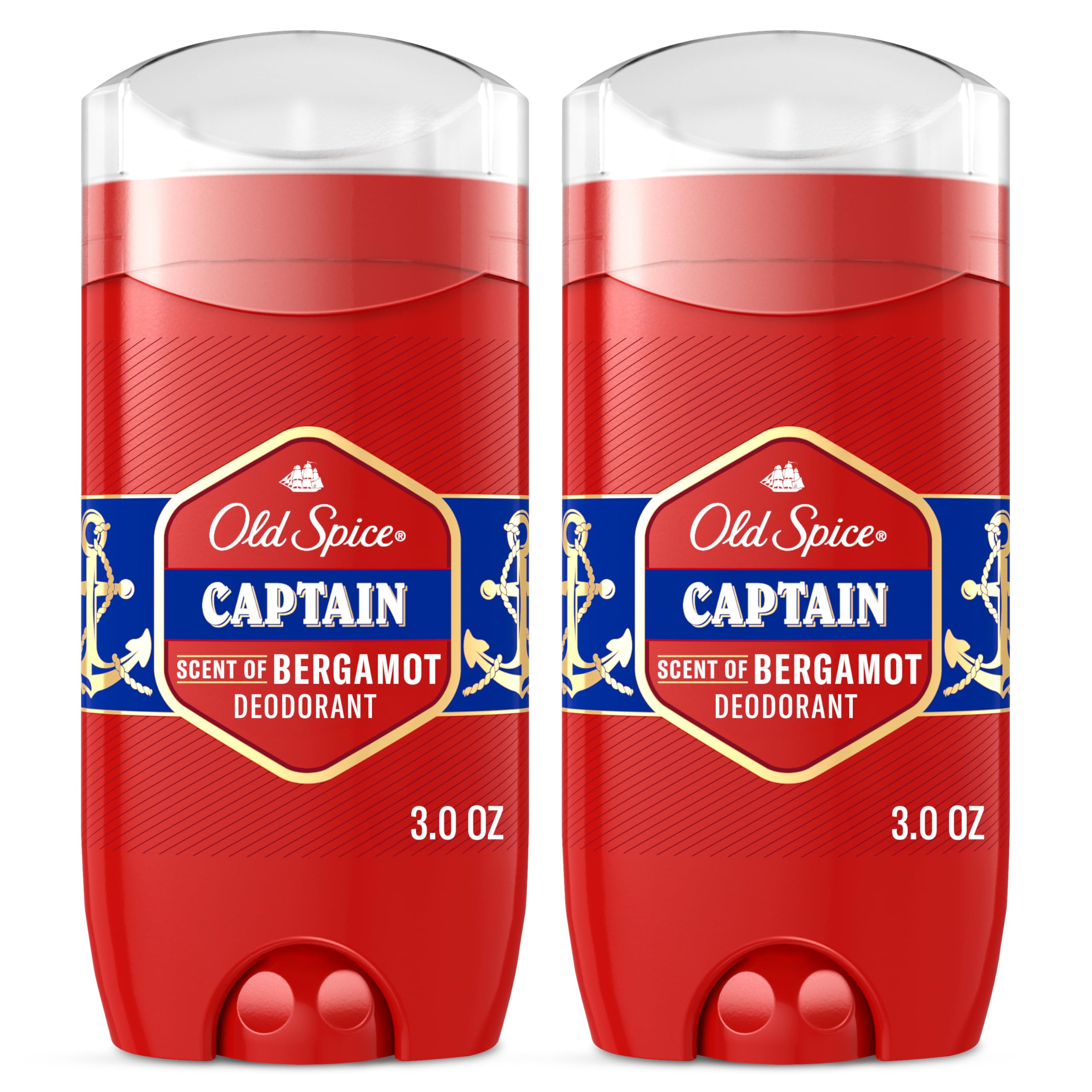Old Spice Captain Bergamot desodorante en botella con protección 24/7.