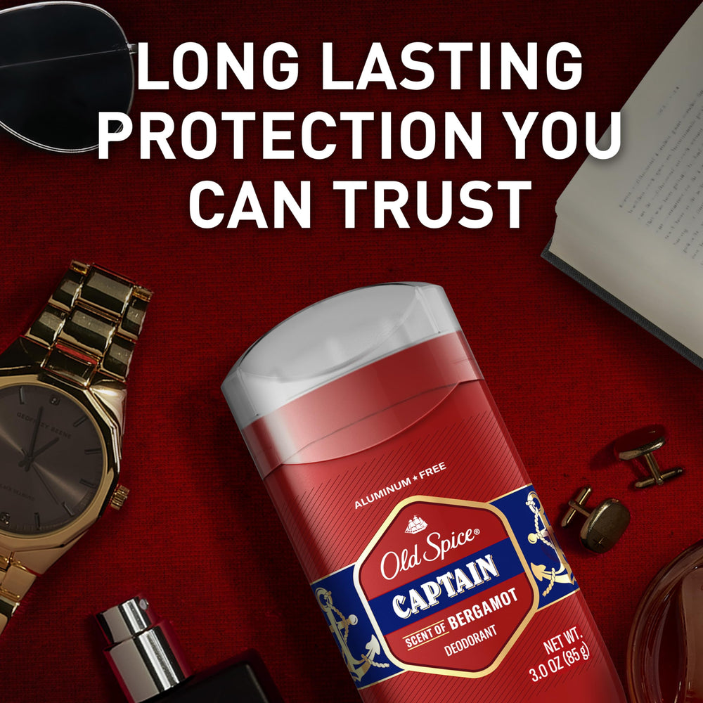 Protección de olor de 48 h con Old Spice Captain Bergamot.