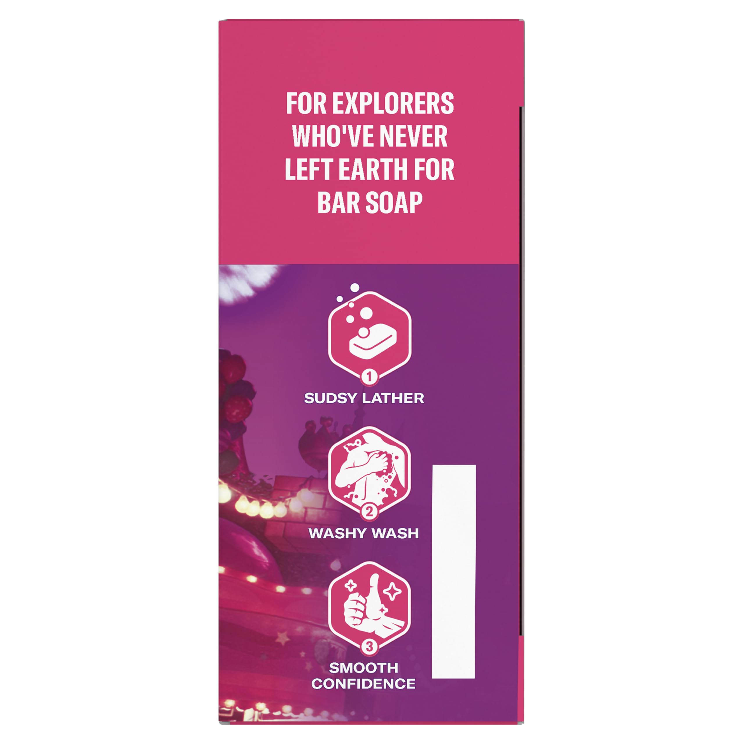 Mario Galaxy inspired graphics on Castle Crush packaging.