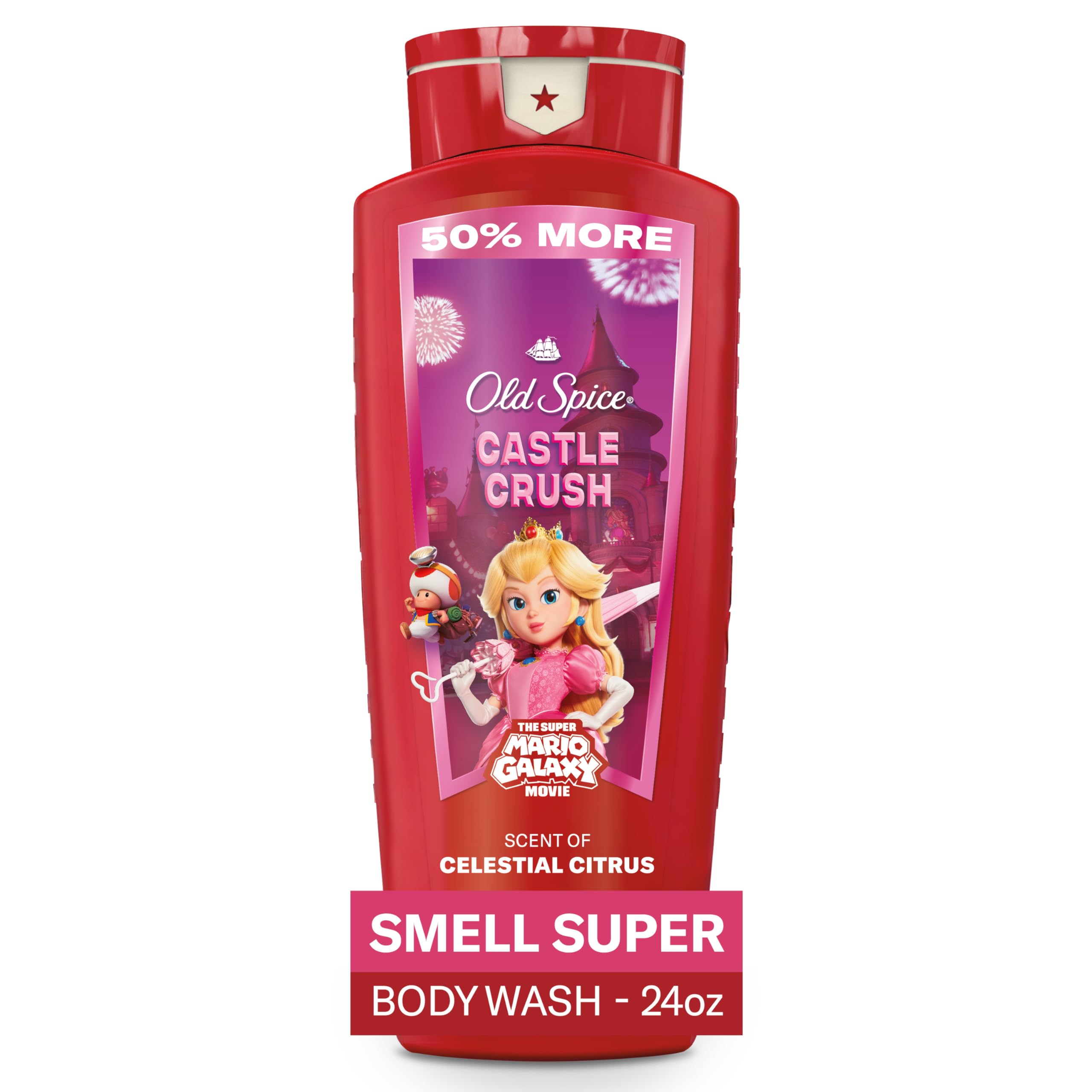 Old Spice Castle Crush bottle with long lasting citrus scent.
