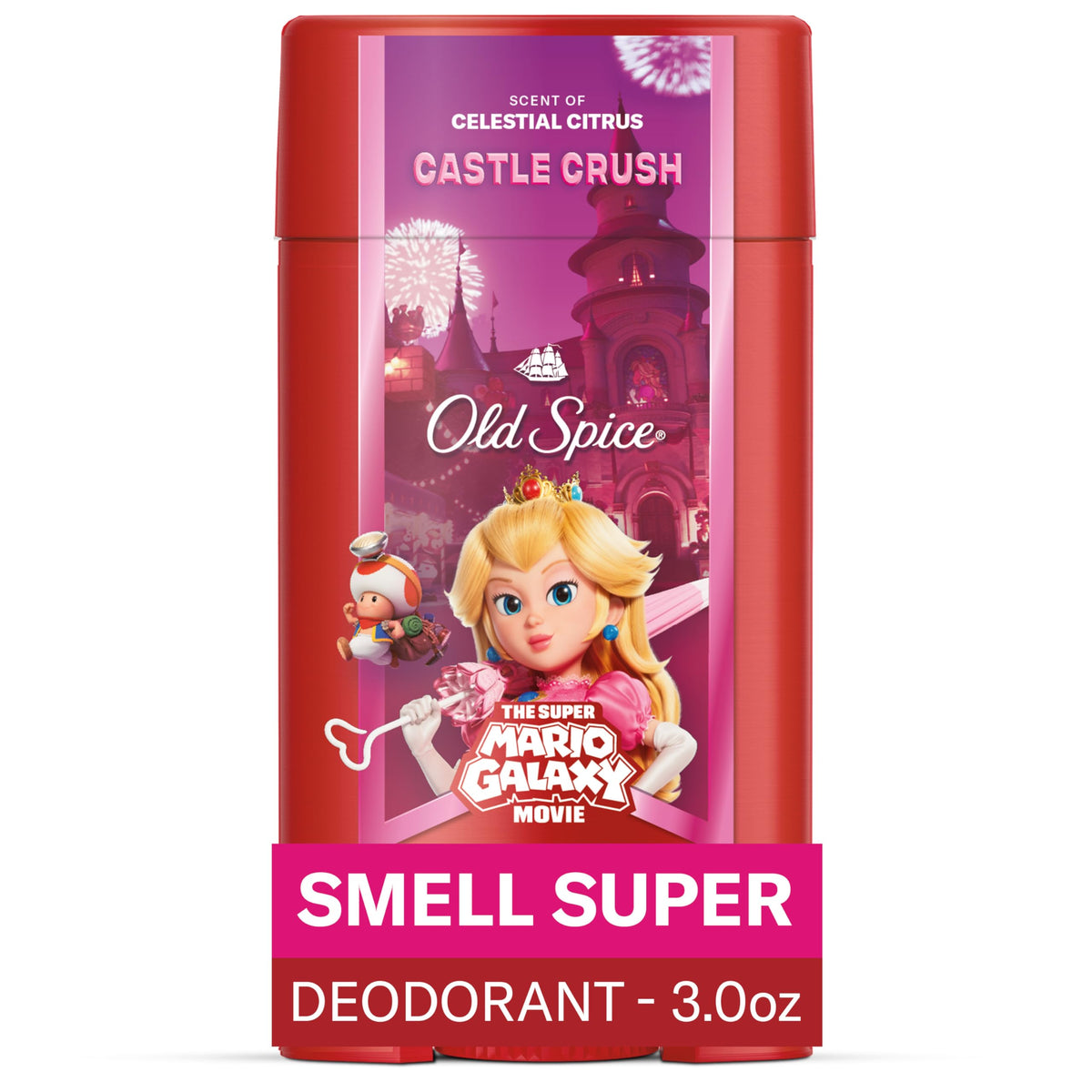 Old Spice Castle Crush deodorant bottle front, daily freshness focus.