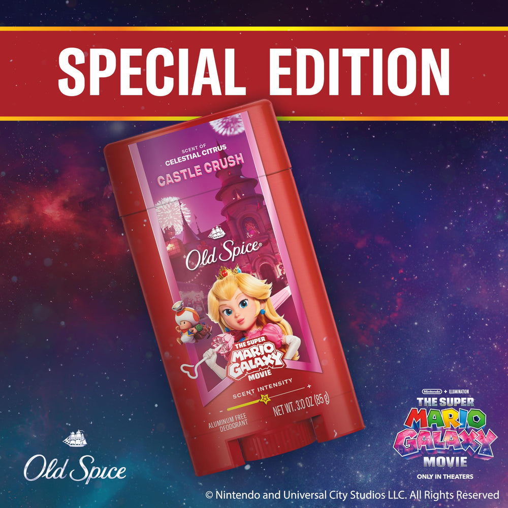 Old Spice Castle Crush movie-art collection image, conveying intergalactic freshness vibes.