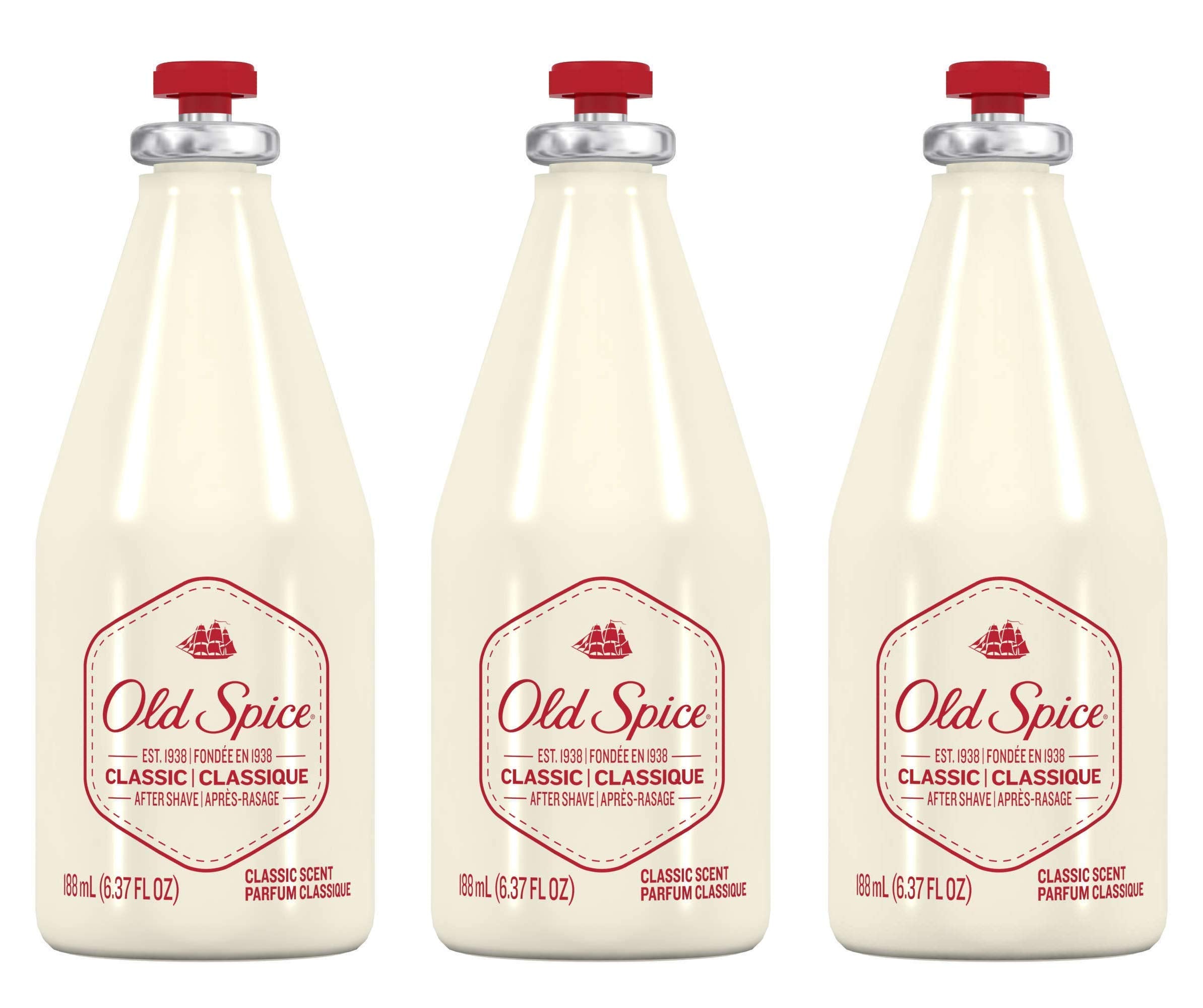Old Spice Classic After Shave bottle front label shows timeless branding.