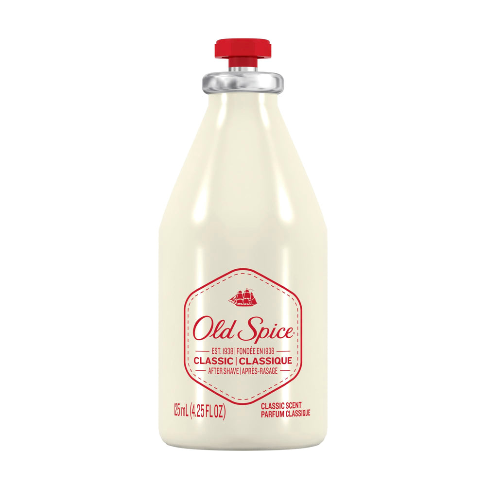Old Spice Classic bottle front view highlighting a crisp, masculine scent for daily grooming.