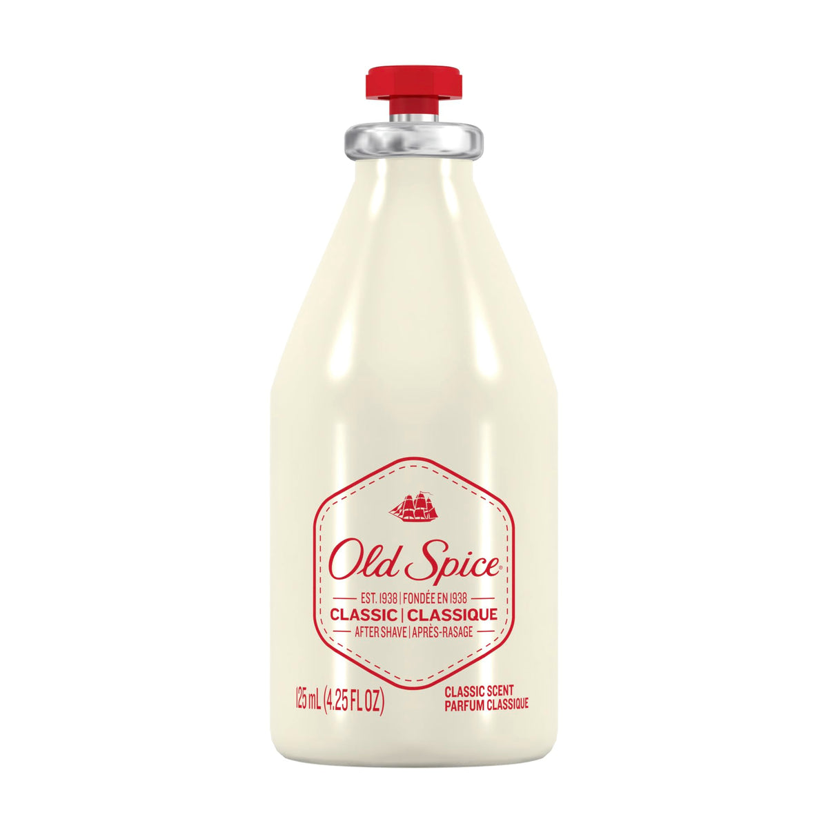 Old Spice Classic bottle front view highlighting a crisp, masculine scent for daily grooming.