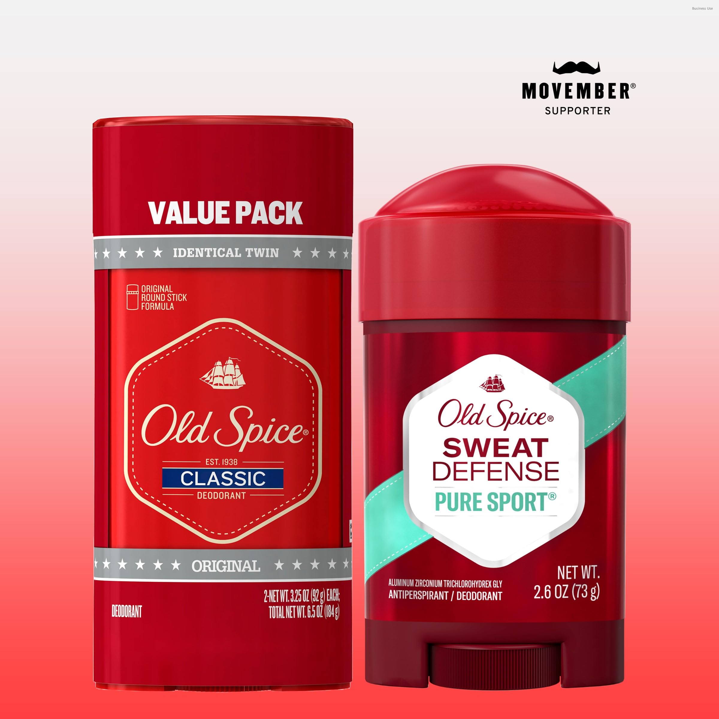 Old Spice Classic Original packaging highlights a bold, masculine scent for everyday use.