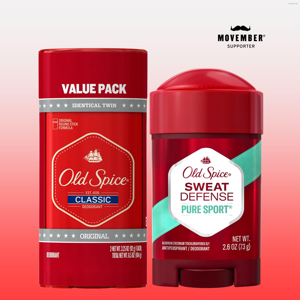 Old Spice Classic Original packaging highlights a bold, masculine scent for everyday use.