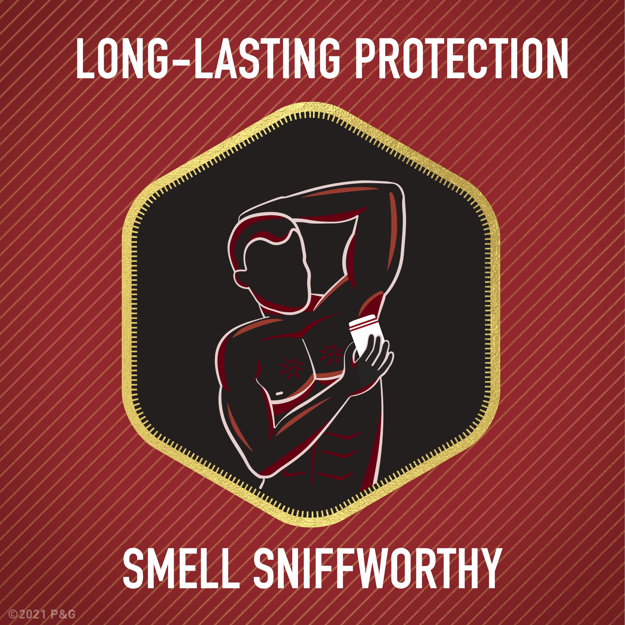 Old Spice Classic Original deodorant application in action for lasting freshness.