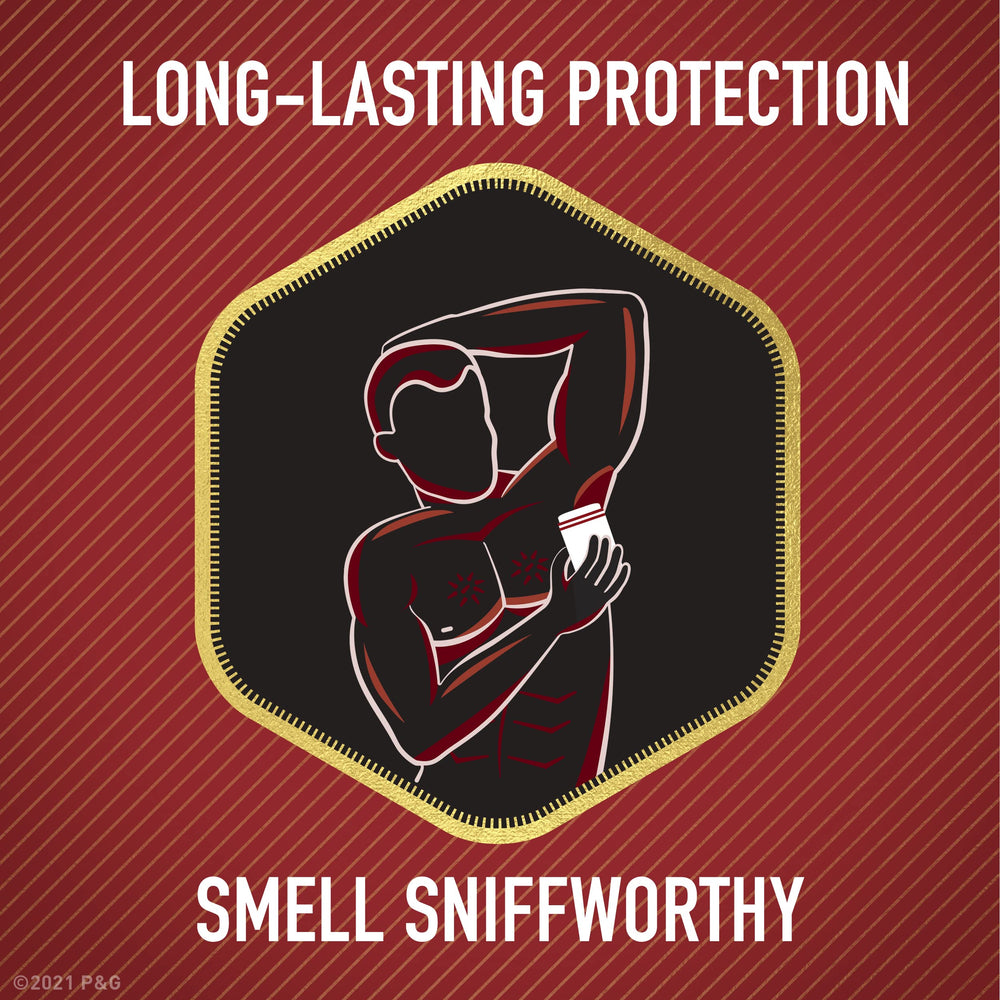 Old Spice Classic Original deodorant application in action for lasting freshness.