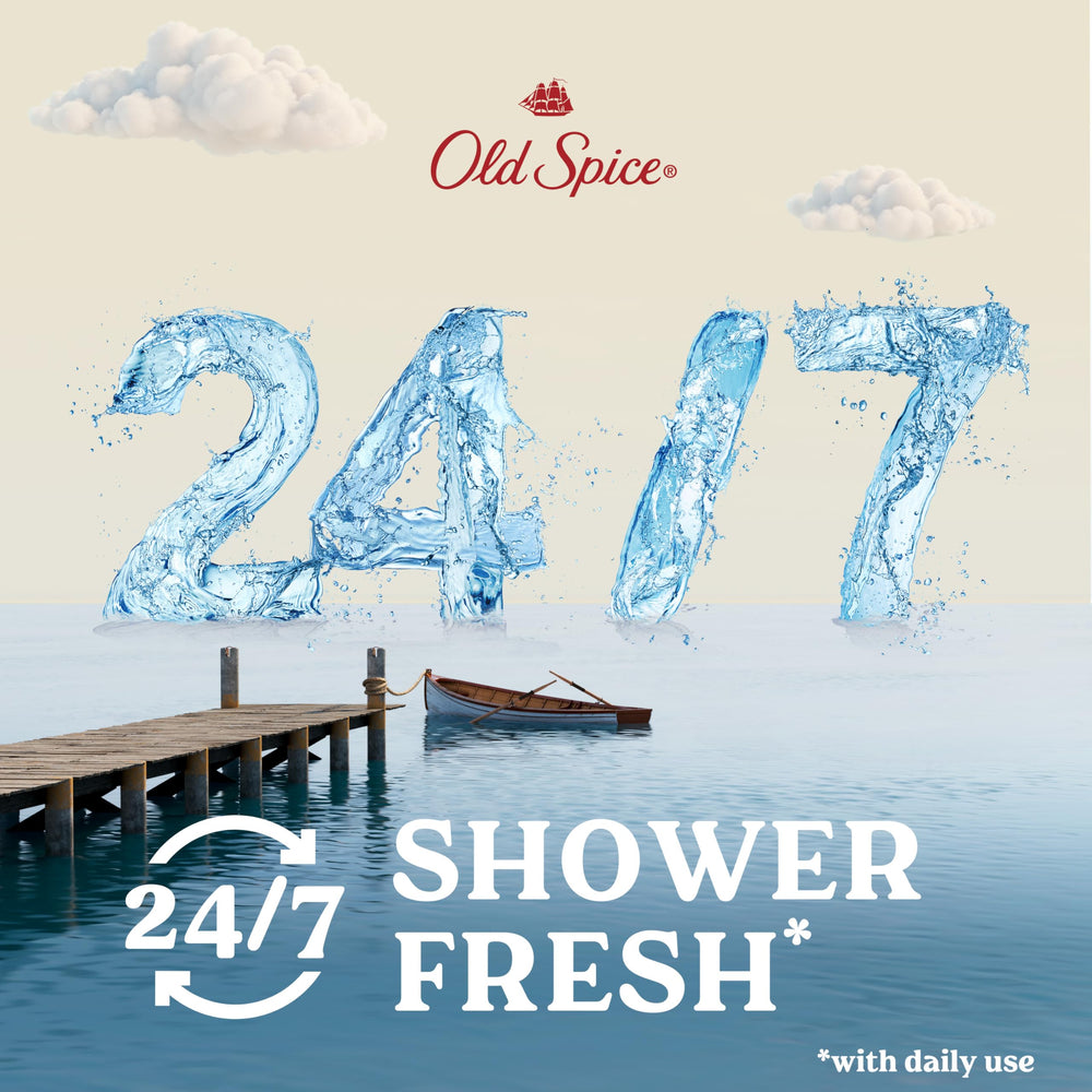 Old Spice cleansing body wash foaming lather close-up for gentle cleansing.