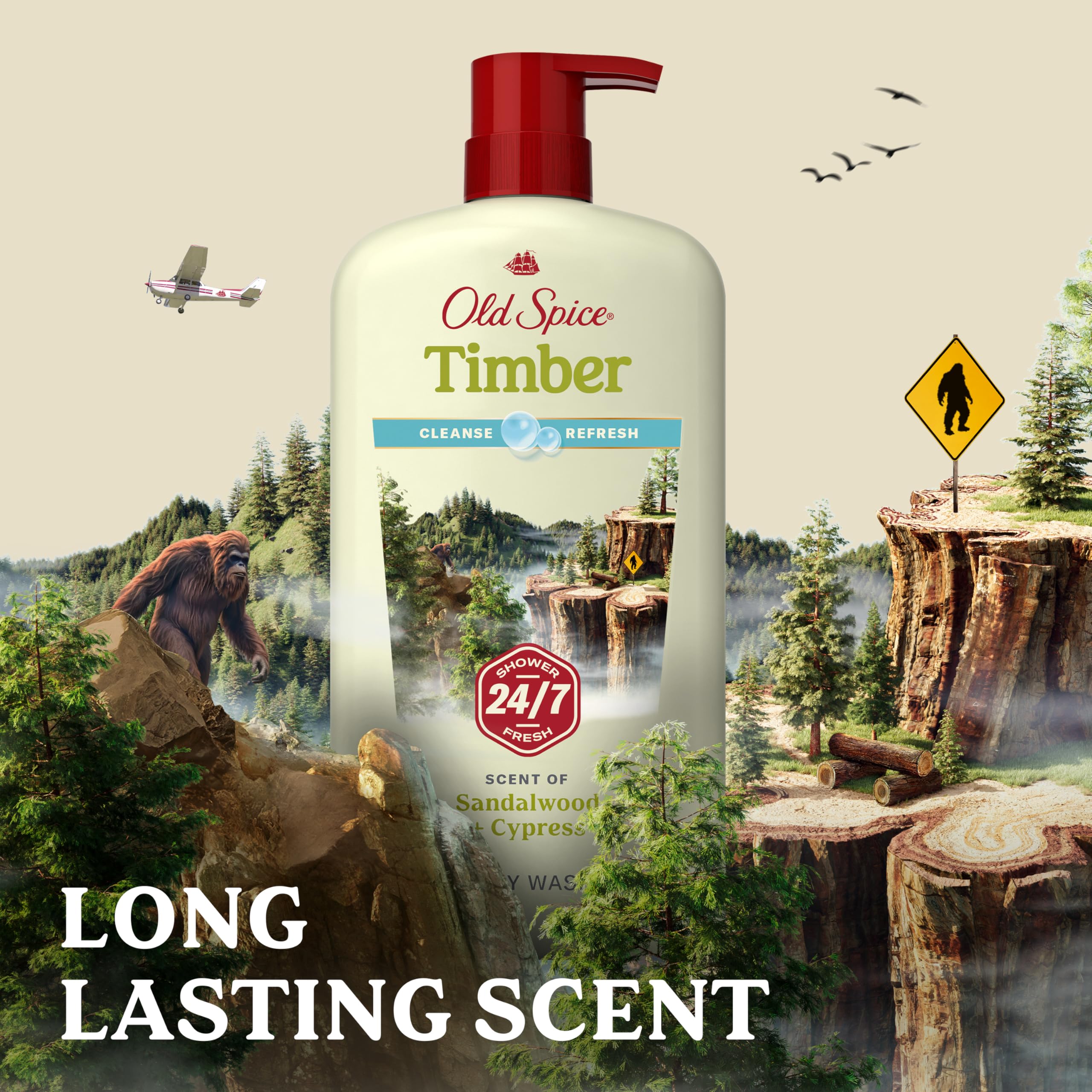 Post workout rinse with Old Spice body wash for a refreshing feel.