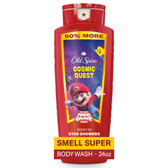 Old Spice Cosmic Quest bottle pour for daily refreshing cleanse.